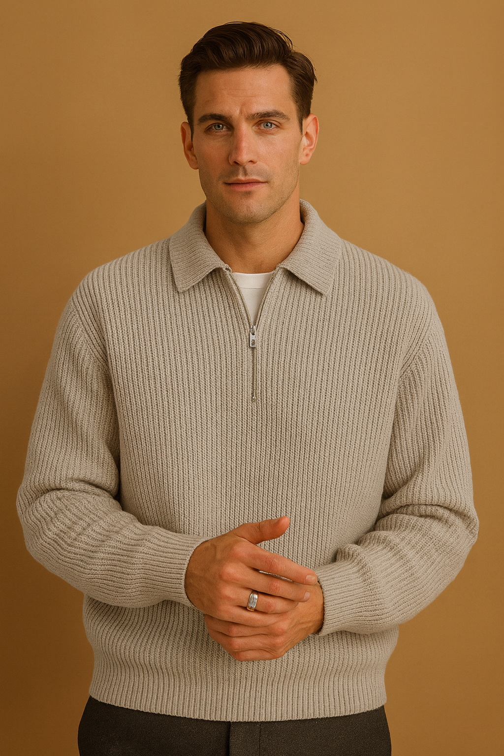 MVera™ |aglione lavorato a maglia con mezza zip