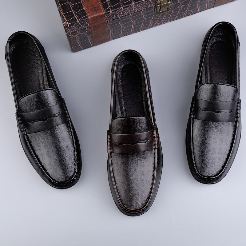 Chaussures pour hommes James en cuir véritable avec une finition de haute qualité