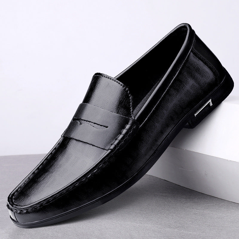 Chaussures pour hommes James en cuir véritable avec une finition de haute qualité
