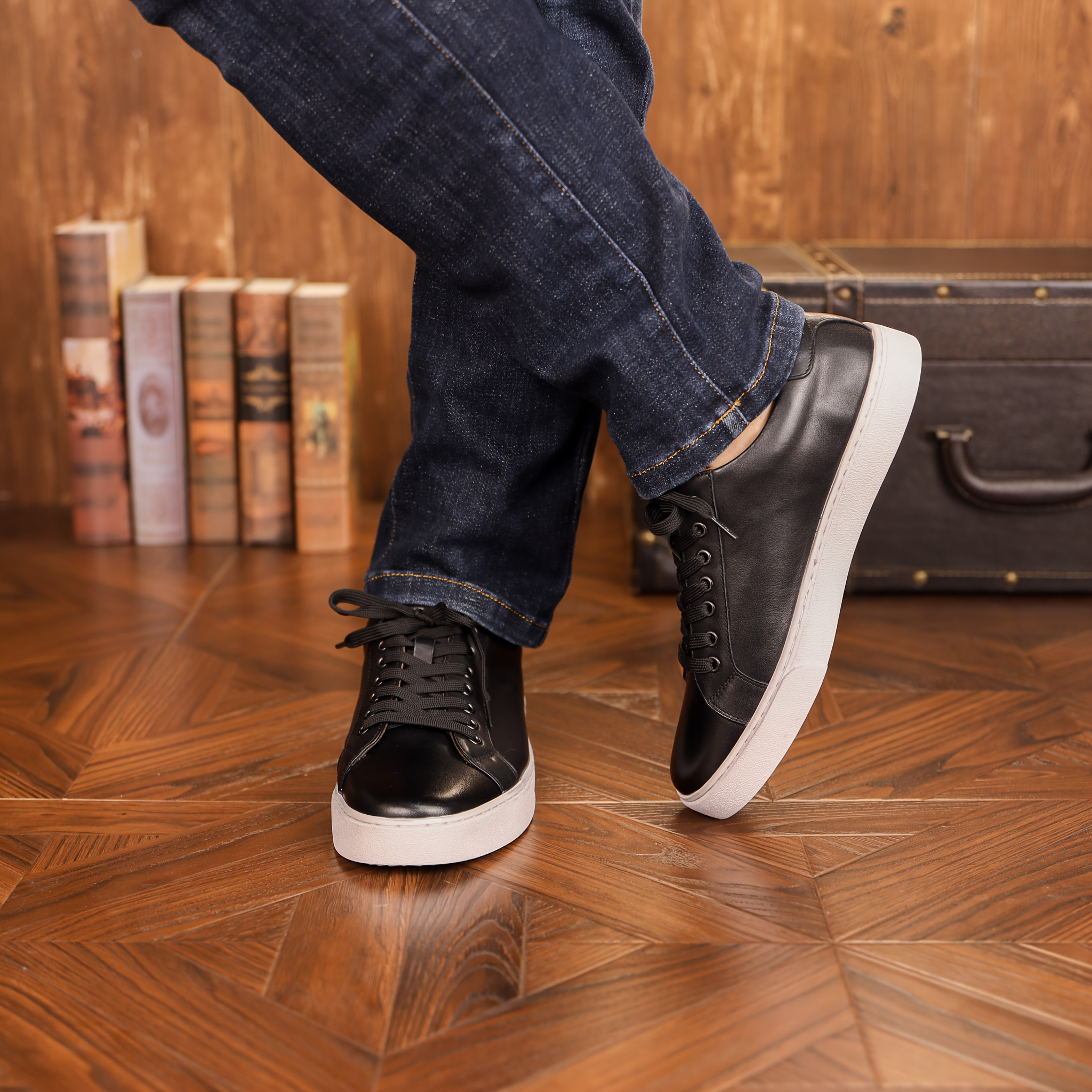 Chaussures Basses en Cuir pour Hommes