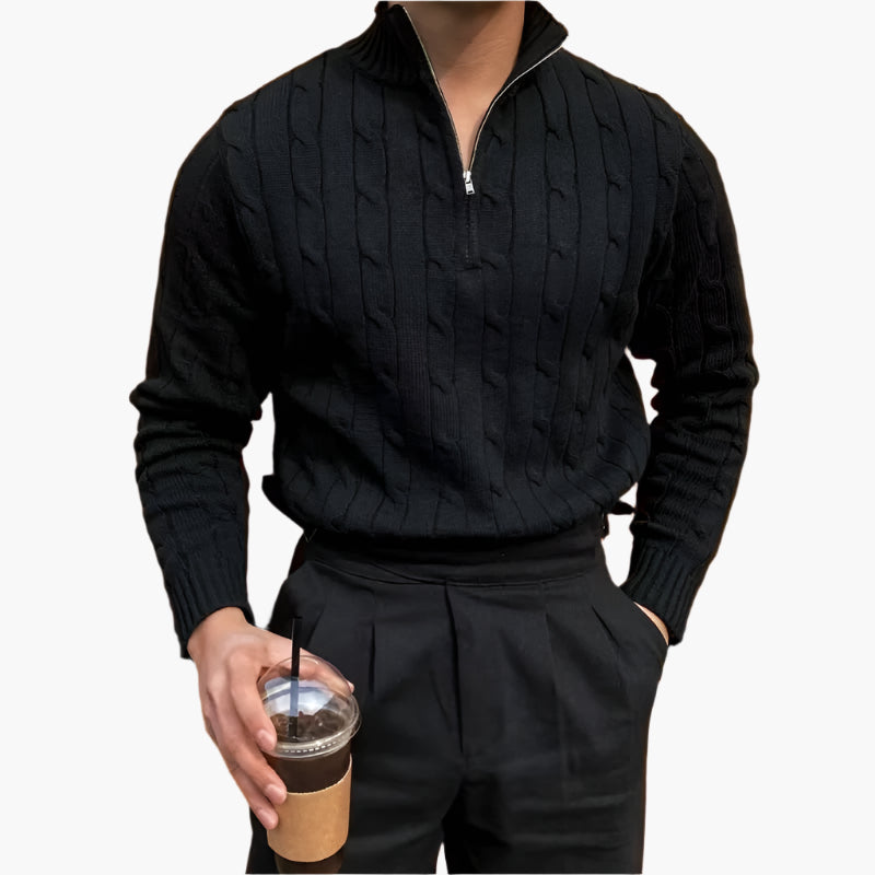 Roma Classico™ | Maglione con mezza zip