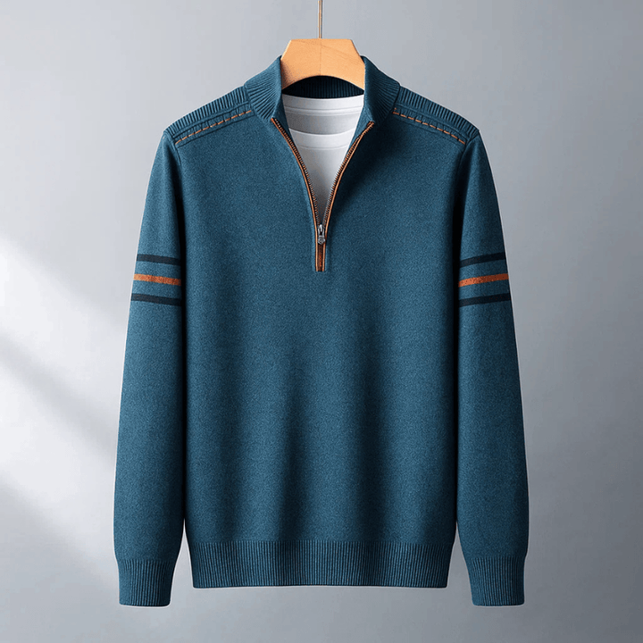 Elijah | Maglione Moderno con Mezza Zip
