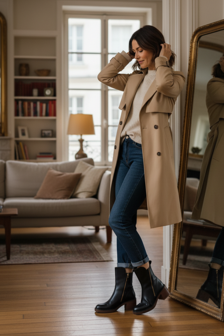 Valorine™ | Botte en cuir noir