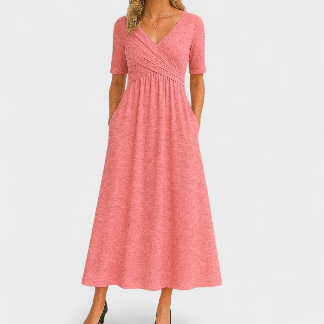 Eliza | Elegant Wrap Midi Dress
