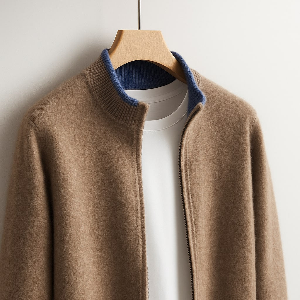 ROSSI ROMA | GIACCA IN MAGLIA CON ZIP