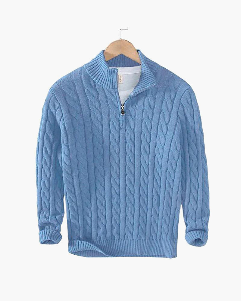 Roma Classico™ | Maglione a trecce con zip