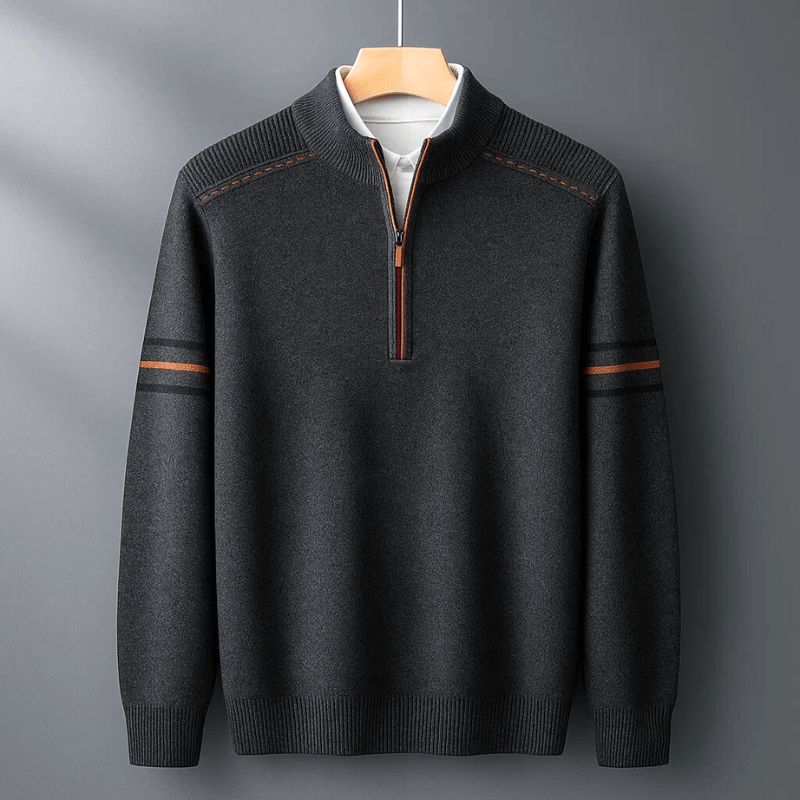 Elijah | Maglione Moderno con Mezza Zip