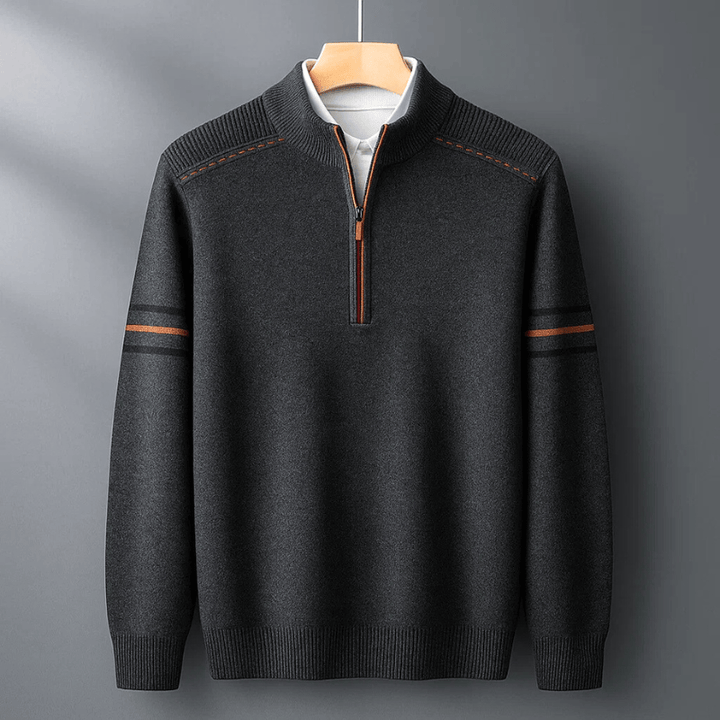Elijah | Maglione Moderno con Mezza Zip