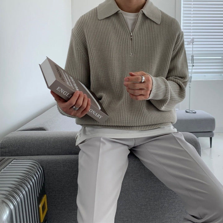 Roma Classico™ | Maglione con mezza zip