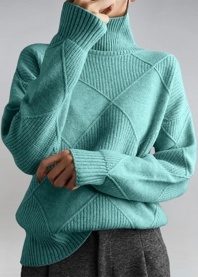 OLIVIA™|MAGLIA COLLO ALTO