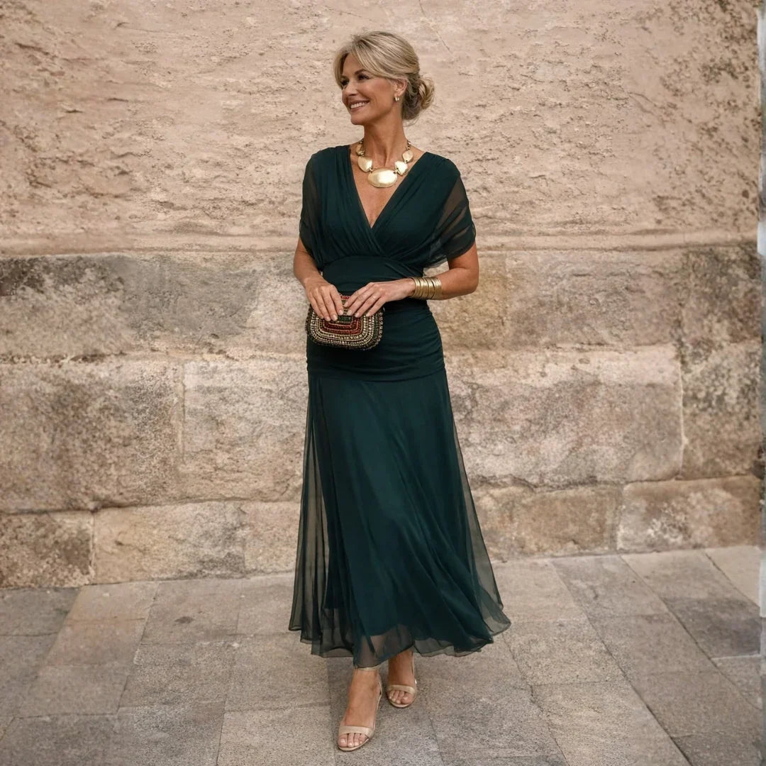 Eliza | Elegant Pleated Maxi Dress
