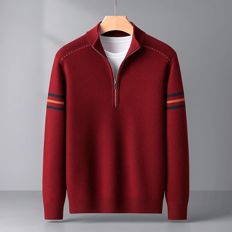 Elijah | Maglione Moderno con Mezza Zip