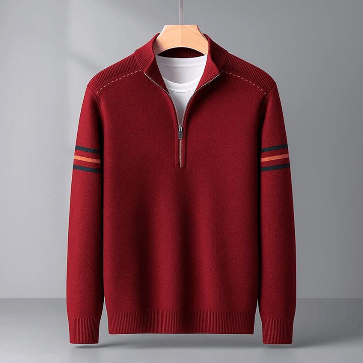 Elijah | Maglione Moderno con Mezza Zip