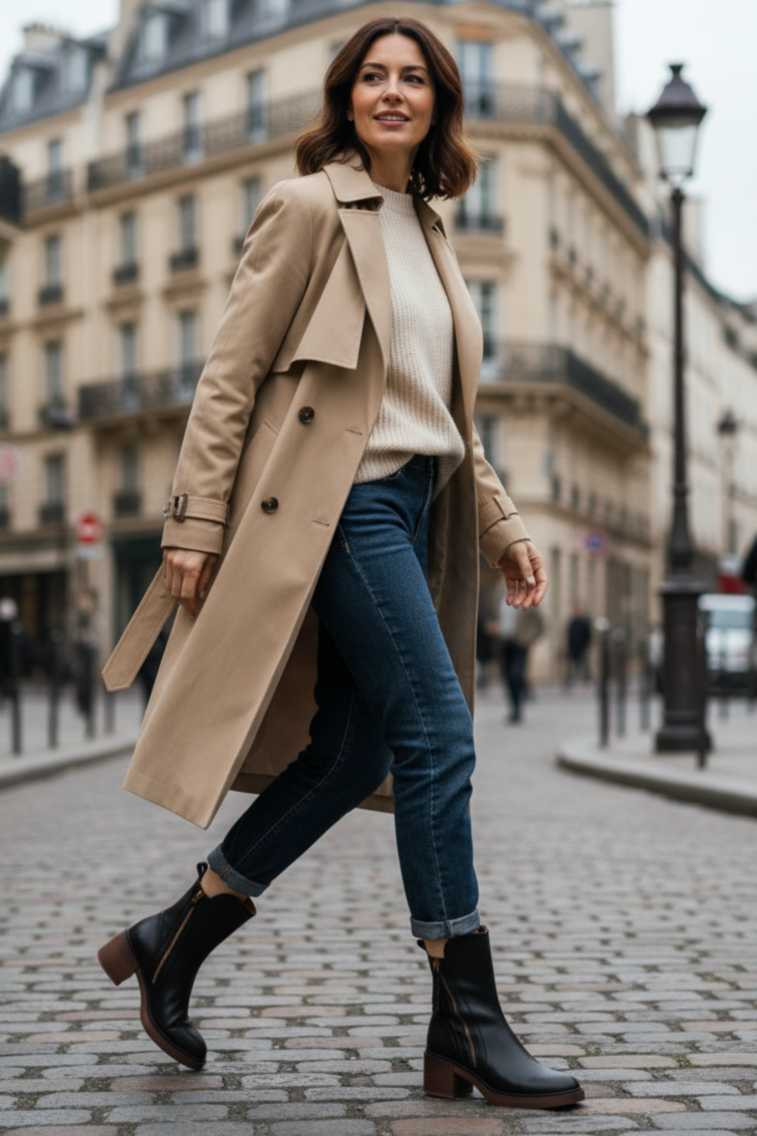 Valorine™ | Botte en cuir noir