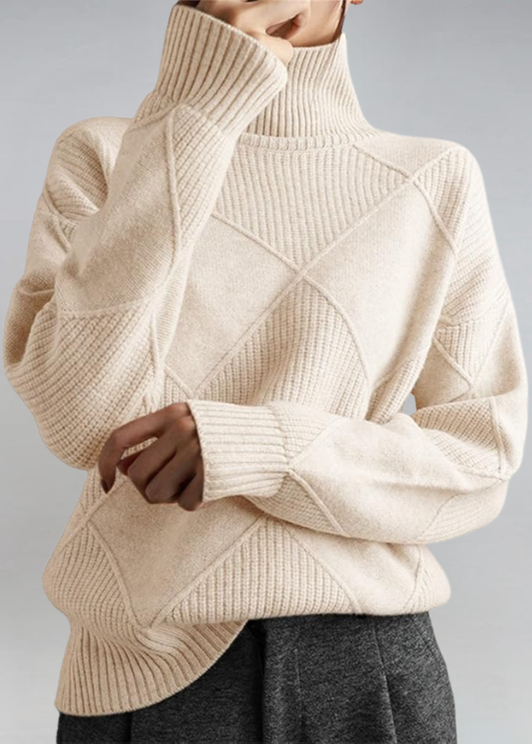 OLIVIA™|MAGLIA COLLO ALTO