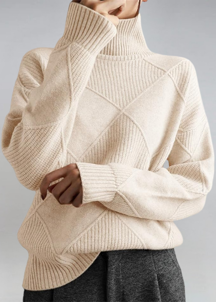OLIVIA™|MAGLIA COLLO ALTO
