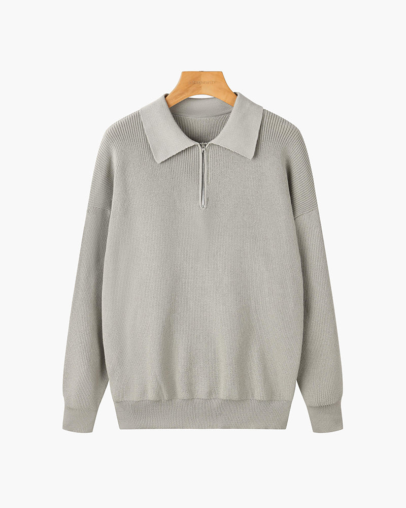 Roma Classico™ | Maglione con mezza zip