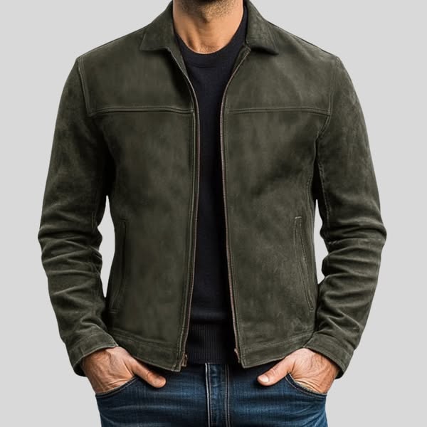 Lennon™ | Giacca in Pelle con Zip