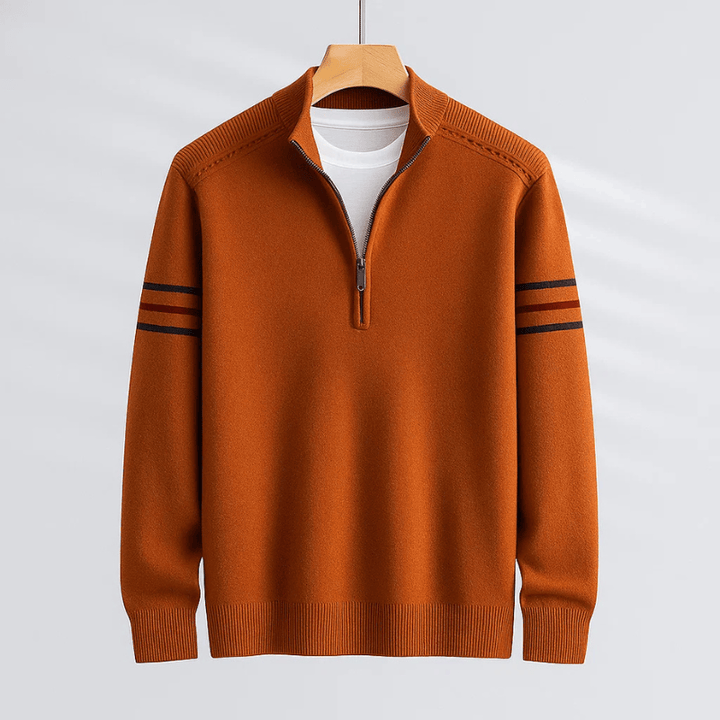 Elijah | Maglione Moderno con Mezza Zip