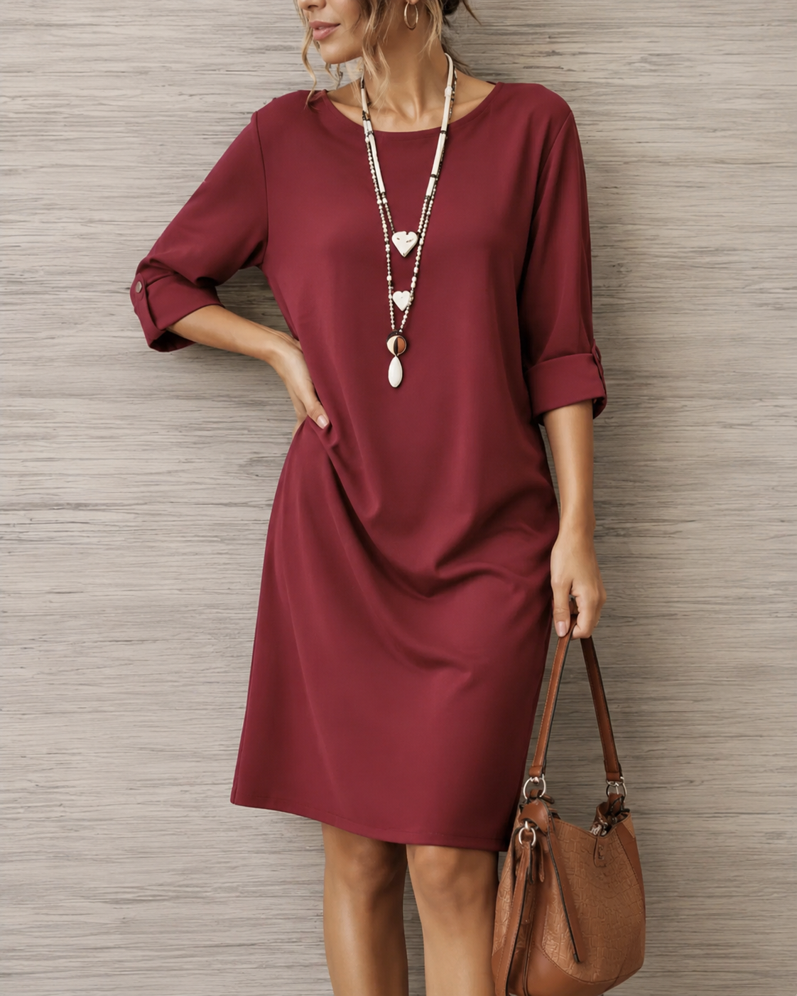 Helen | Tummy-Contouring Midi Dress