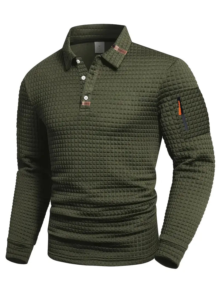 Ephraim | Polo Testurizzata con Tasca