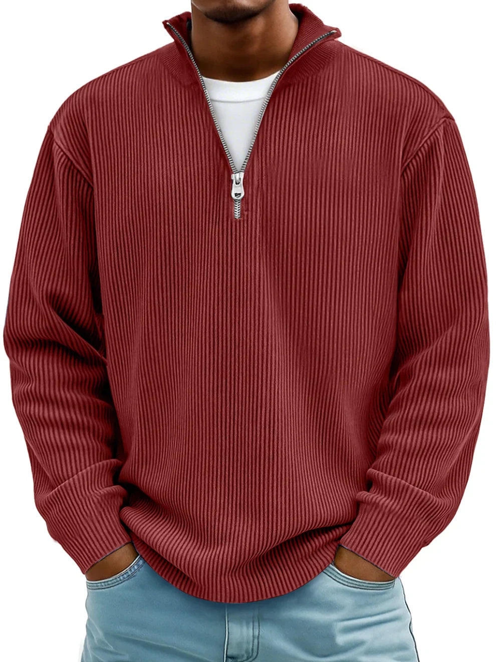 Valmorin – Maglione mezza zip di alta qualità
