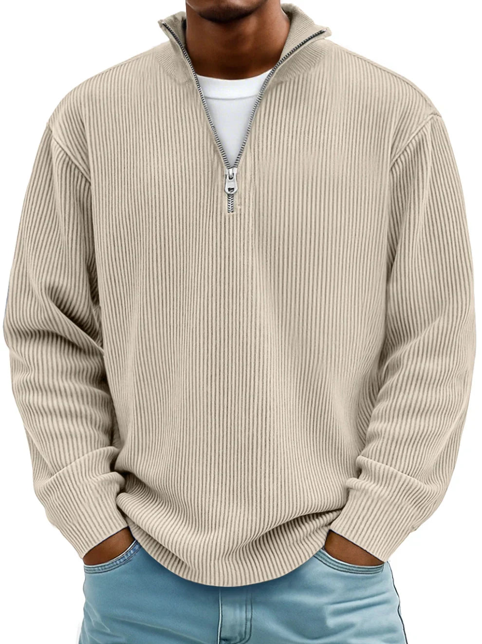Valmorin – Maglione mezza zip di alta qualità