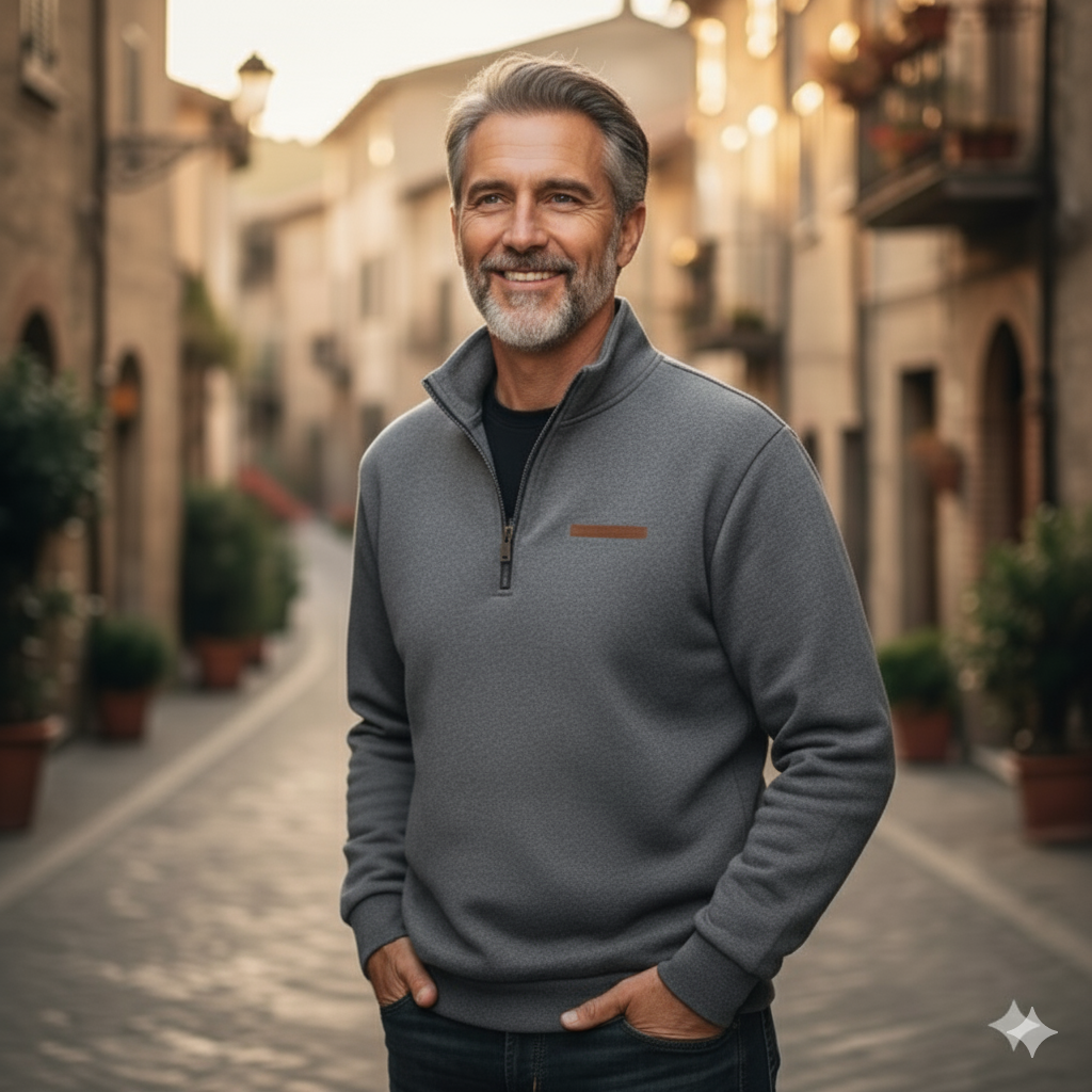 Adrien™ – Felpa in pile casual da uomo