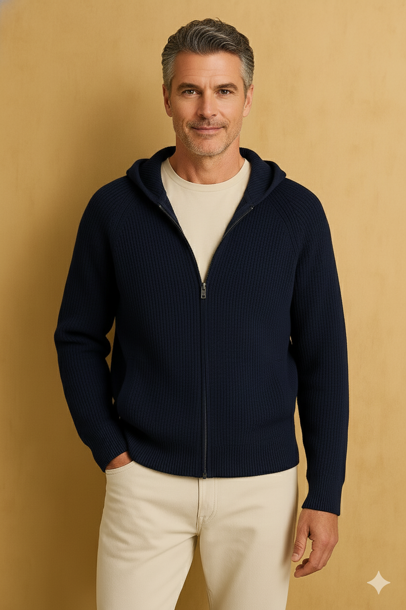 Enzo™ | Cardigan in lana merino