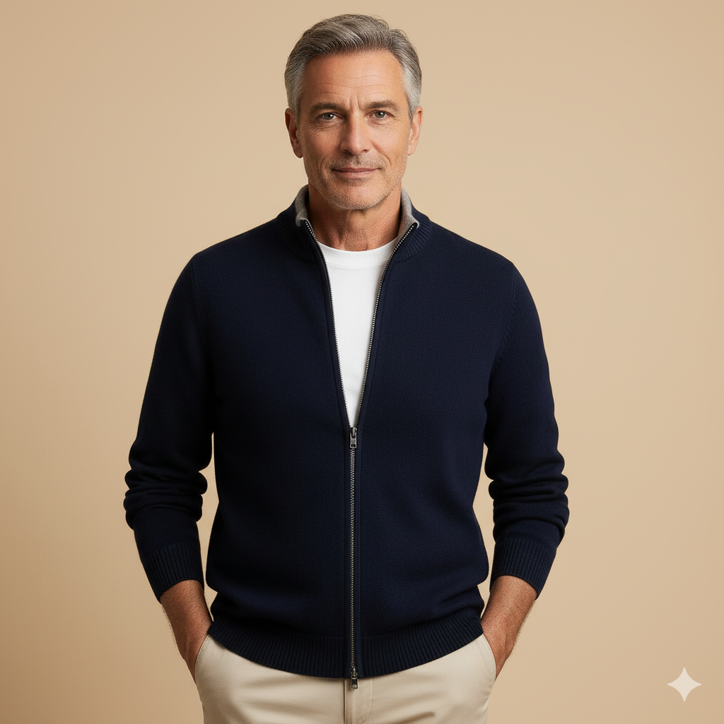 ROSSI ROMA | GIACCA IN MAGLIA CON ZIP