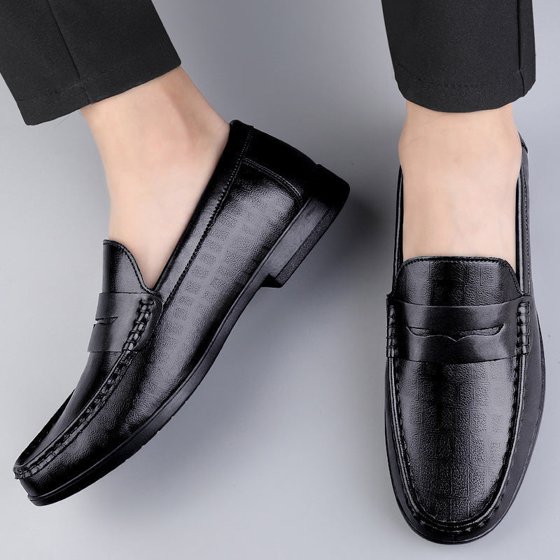 Chaussures pour hommes James en cuir véritable avec une finition de haute qualité