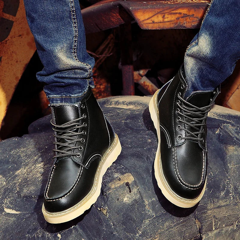 Muller™ – Bottes en Cuir Véritable Rétro