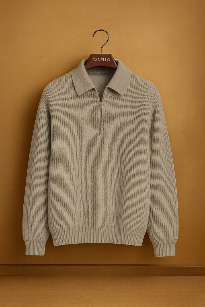 MVera™ |aglione lavorato a maglia con mezza zip