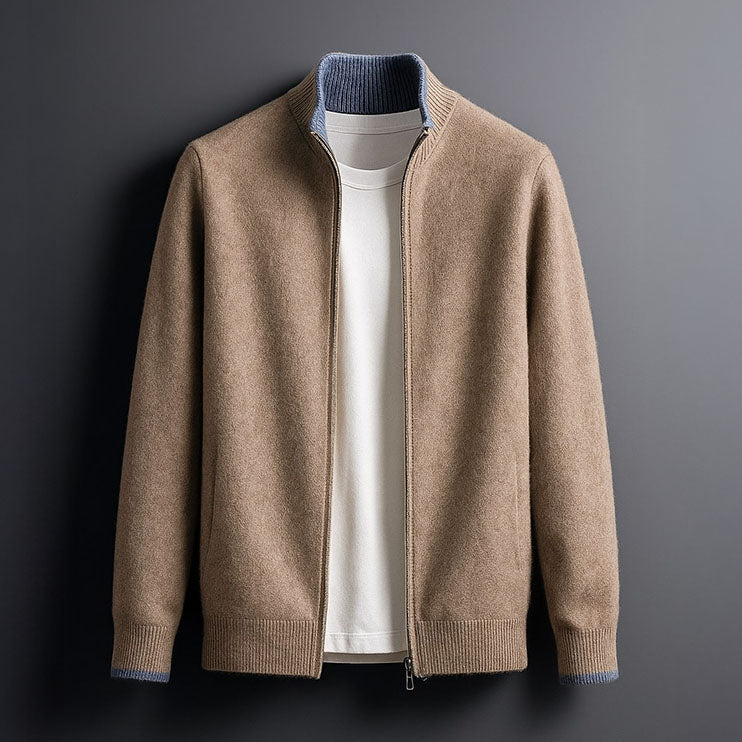 ROSSI ROMA | GIACCA IN MAGLIA CON ZIP