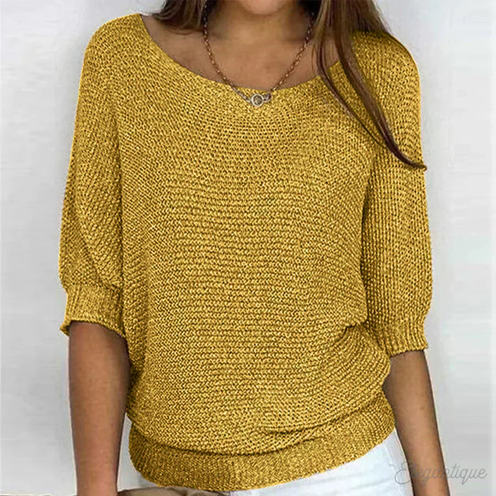 ARIANNA|TOP IN MAGLIA RILASSATO