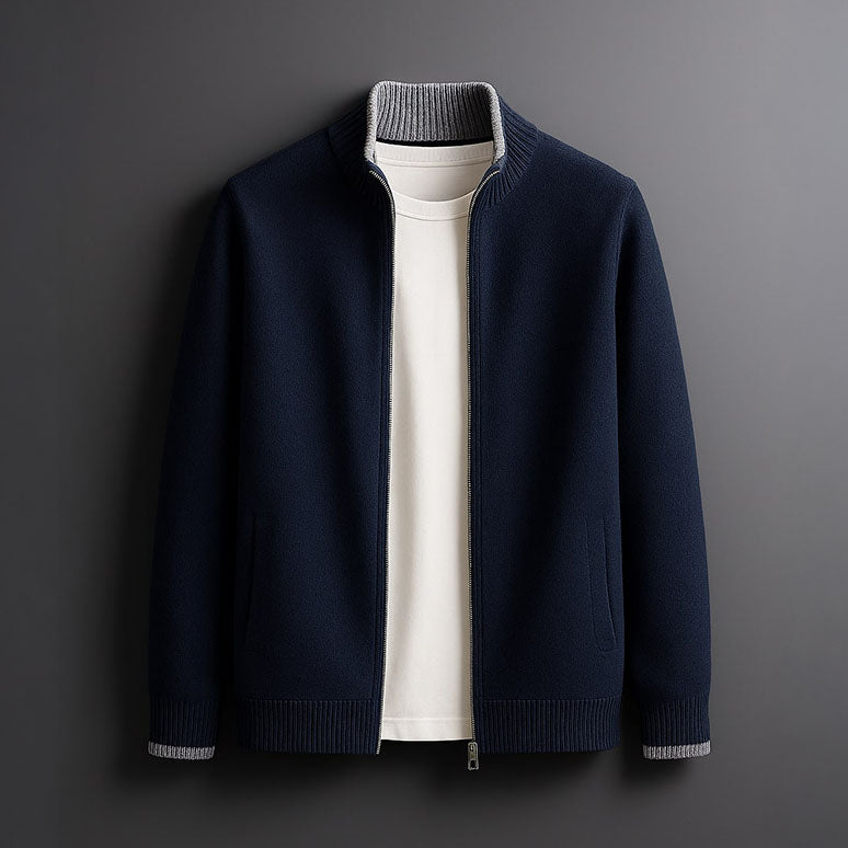 ROSSI ROMA | GIACCA IN MAGLIA CON ZIP
